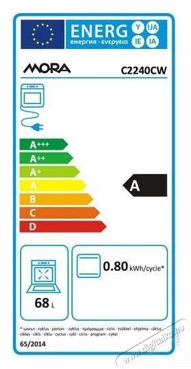 Mora C 2240 CW Konyhai term&eacute;kek - S&uuml;tő-főzőlap, tűzhely (szabadon&aacute;ll&oacute;) - Elektromos tűzhely (szabadon&aacute;ll&oacute;) - 505228