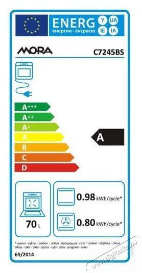 Mora C 7245 BS Konyhai term&eacute;kek - S&uuml;tő-főzőlap, tűzhely (szabadon&aacute;ll&oacute;) - Elektromos tűzhely (szabadon&aacute;ll&oacute;) - 505238