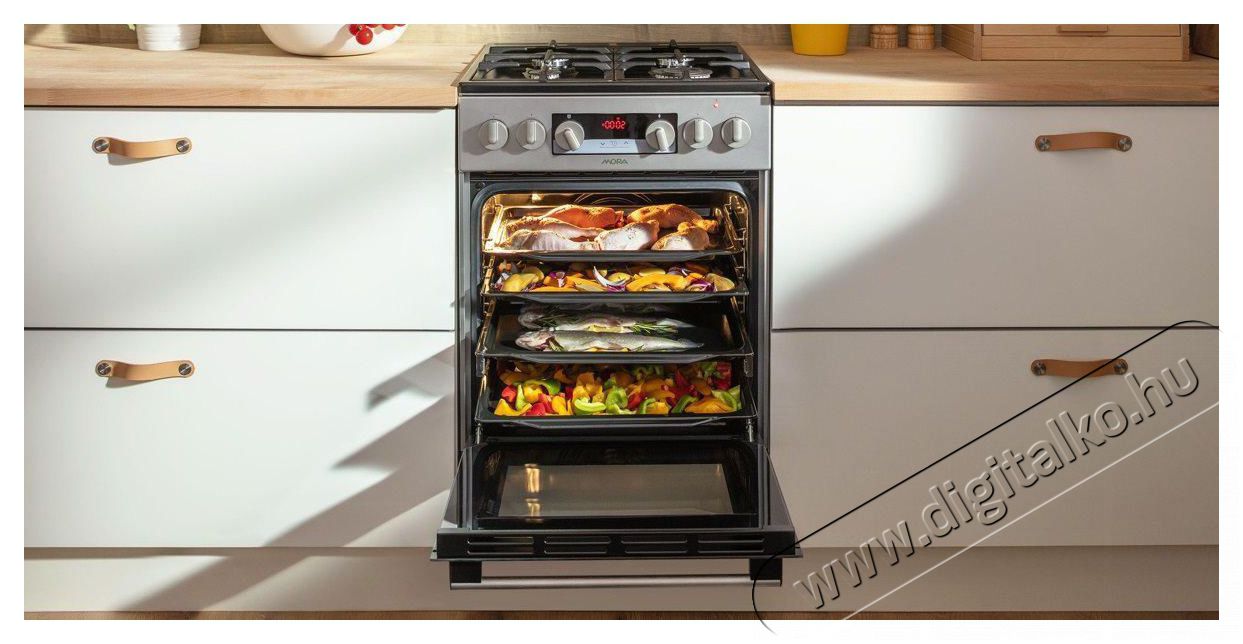 Mora C 7245 BS Konyhai term&eacute;kek - S&uuml;tő-főzőlap, tűzhely (szabadon&aacute;ll&oacute;) - Elektromos tűzhely (szabadon&aacute;ll&oacute;) - 505238