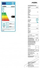 Mora I 8688 BW Konyhai term&eacute;kek - S&uuml;tő-főzőlap, tűzhely (szabadon&aacute;ll&oacute;) - Elektromos tűzhely (szabadon&aacute;ll&oacute;) - 505256
