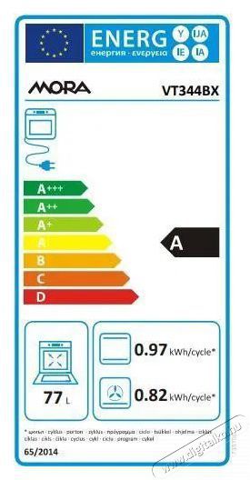 Mora VT 344 BX Konyhai term&eacute;kek - S&uuml;tő-főzőlap, tűzhely (be&eacute;p&iacute;thető) - S&uuml;tő (be&eacute;p&iacute;thető) - 505775