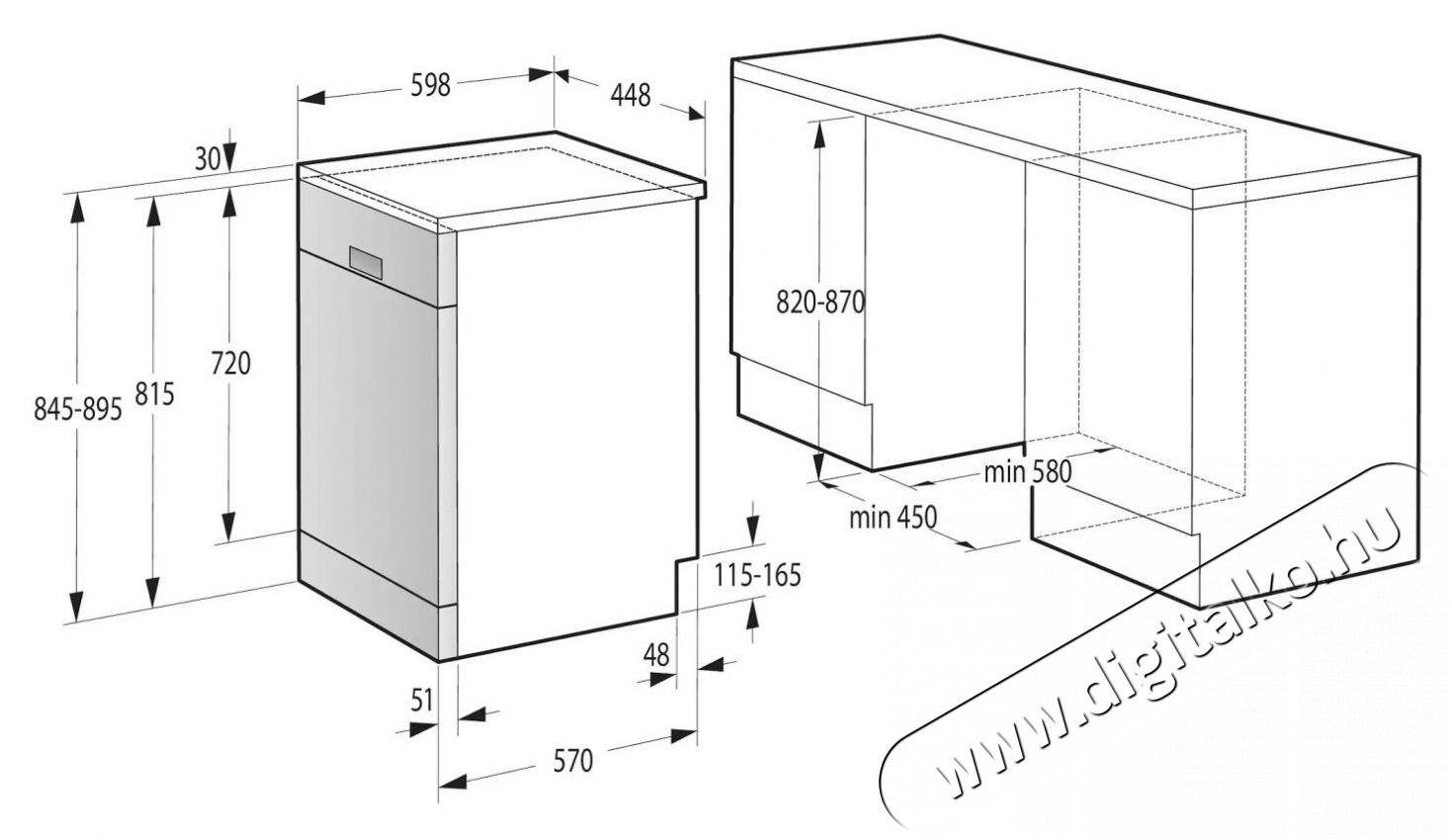 Mora SM 535 W Konyhai term&eacute;kek - Mosogat&oacute;g&eacute;p - Keskeny (45cm-ig) szabadon&aacute;ll&oacute; mosogat&oacute;g&eacute;p - 515697