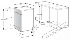 Mora SM 585 W Konyhai termékek - Mosogatógép - Keskeny (45cm-ig) szabadonálló mosogatógép - 515699