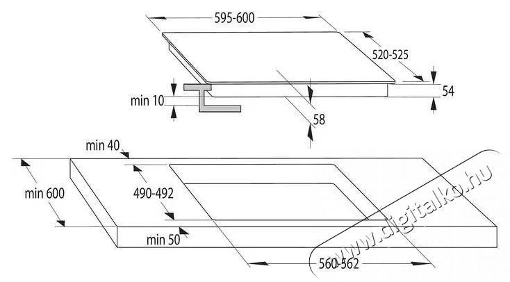 Mora VDI 65D C Konyhai term&eacute;kek - S&uuml;tő-főzőlap, tűzhely (be&eacute;p&iacute;thető) - Indukci&oacute;s főzőlap (be&eacute;p&iacute;thető) - 515674