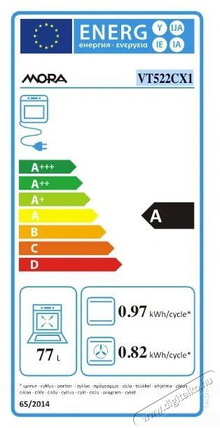 Mora VT 522 CX 1 S&uuml;tő (be&eacute;p&iacute;thető) Konyhai term&eacute;kek - S&uuml;tő-főzőlap, tűzhely (be&eacute;p&iacute;thető) - S&uuml;tő (be&eacute;p&iacute;thető) - 527510