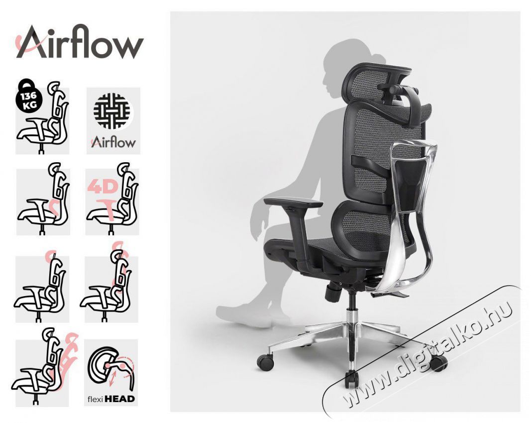 MOSH Airflow 690 - fekete Iroda &eacute;s sz&aacute;m&iacute;t&aacute;stechnika - Egy&eacute;b sz&aacute;m&iacute;t&aacute;stechnikai term&eacute;k - 518409