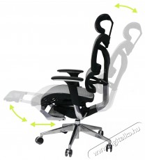 MOSH AirFlow 702L - fekete-fehér Iroda és számítástechnika - Egyéb számítástechnikai termék - 518379