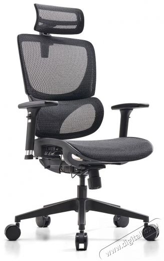 MOSH Airflow 686 fekete irodaszék Háztartás / Otthon / Kültér - Egyéb háztartási termék - 521710