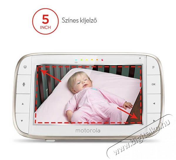 Motorola MBP855 Wifi-s bébiőr Szépségápolás / Egészség - Baba mama termék - Bébiőr / babafigyelő - 340278