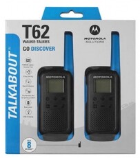 Motorola T62 Talkabout walkie talkie - kék Mobil / Kommunikáció / Smart - Walkie-Talkie / PMR rádió - Walkie-Talkie / PMR rádió - 345376