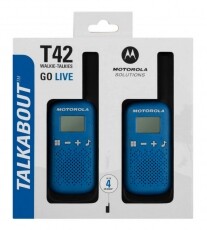 Motorola Talkabout T42 walkie talkie - kék Mobil / Kommunikáció / Smart - Walkie-Talkie / PMR rádió - Walkie-Talkie / PMR rádió - 344639