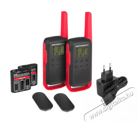 Motorola T62 Talkabout walkie talkie - piros Mobil / Kommunikáció / Smart - Walkie-Talkie / PMR rádió - Walkie-Talkie / PMR rádió - 345377