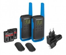 Motorola T62 Talkabout walkie talkie - kék Mobil / Kommunikáció / Smart - Walkie-Talkie / PMR rádió - Walkie-Talkie / PMR rádió - 345376