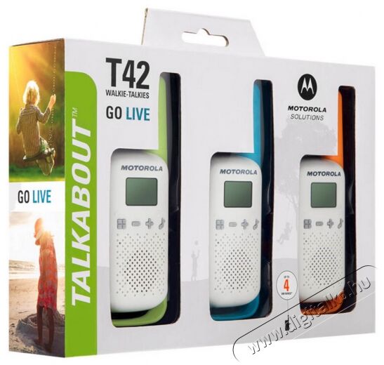 Motorola Talkabout T42 Triple Pack walkie talkie (3db) Mobil / Kommunikáció / Smart - Walkie-Talkie / PMR rádió - Walkie-Talkie / PMR rádió - 369739