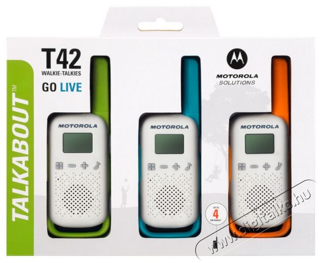 Motorola Talkabout T42 Triple Pack walkie talkie (3db) Mobil / Kommunikáció / Smart - Walkie-Talkie / PMR rádió - Walkie-Talkie / PMR rádió - 369739