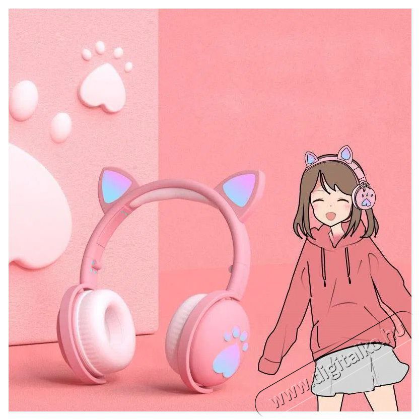 MOZOS KID-DOG-BT-PINK headset Audio-Video / Hifi / Multim&eacute;dia - F&uuml;l &eacute;s Fejhallgat&oacute;k - Fejhallgat&oacute; - 529006