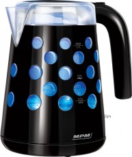MPM MCZ-86C Vízforraló - fekete-kék pöttyös Konyhai termékek - Vízforraló / teafőző - 349004