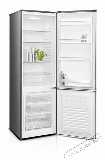 MPM MPM-285-KB-31 Hűtőszekrény fagyasztóval 282L Inox Konyhai termékek - Hűtő, fagyasztó (szabadonálló) - Alulfagyasztós kombinált hűtő - 342908