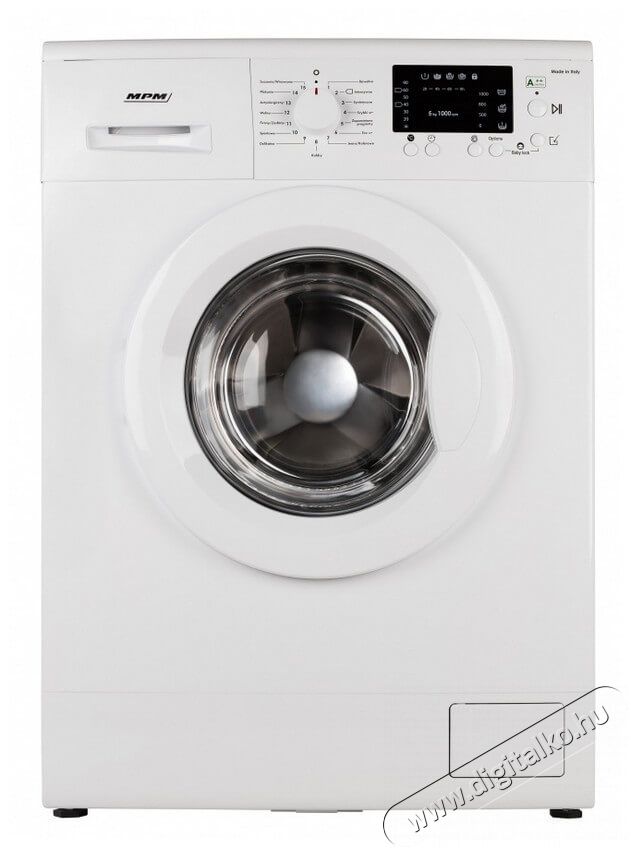 MPM MPM-4510-PI-30 Elöltöltős mosógép Háztartás / Otthon / Kültér - Mosógép / szárítógép - Elöltöltős keskeny (45cm-ig) mosógép - 341537
