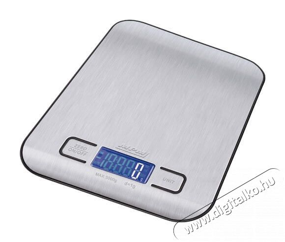 MPM MWK-02M rozsdamentes mentes konyhai mérleg (maximum 5kg) Konyhai termékek - Konyhai mérleg - 339920