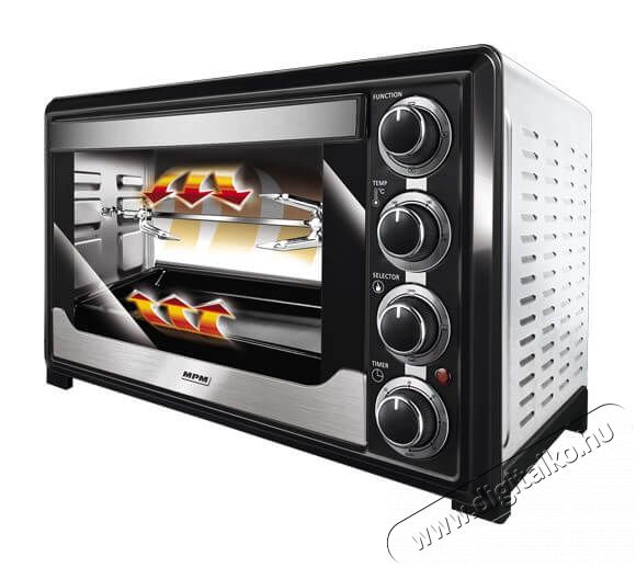 MPM MPE-06/T Elektromos sütő 1600W 32L, hőlégkeverés, időzítő Konyhai termékek - Konyhai kisgép (sütés / főzés / hűtés / ételkészítés) - Légkeveréses főzőgép / elektromos kukta / multifunkciós sütő - 339795