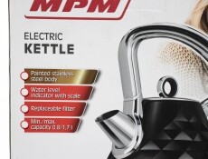 MPM MCZ-98 Vízforraló - fekete / rozsdamentes acél Konyhai termékek - Vízforraló / teafőző - 355260
