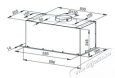 MPM MPM-60-OW-03 páraelszívó - 60 cm Konyhai termékek - Páraelszívó - Beépíthető / kihúzható - 377963