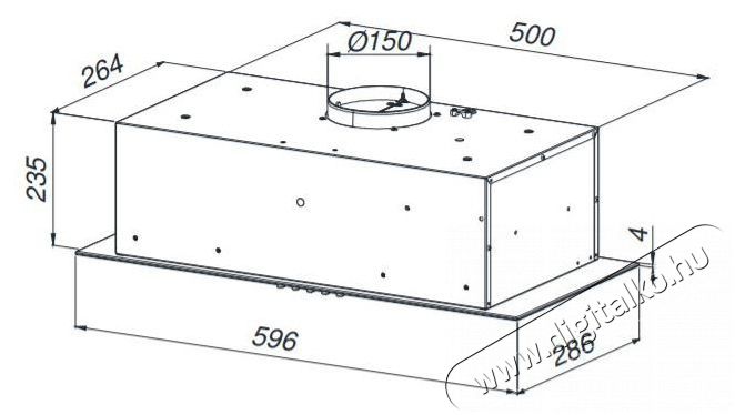MPM MPM-60-OWS-02 páraelszívó 60 cm Konyhai termékek - Páraelszívó - Beépíthető / kihúzható - 377964