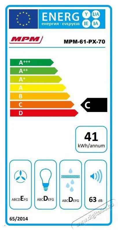 MPM MPM-61-PX-70 P&aacute;raelsz&iacute;v&oacute; feh&eacute;r 60cm Konyhai term&eacute;kek - P&aacute;raelsz&iacute;v&oacute; - Be&eacute;p&iacute;thető / kih&uacute;zhat&oacute; - 403495