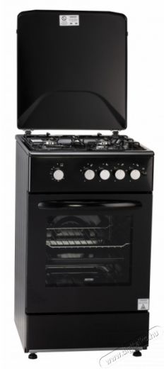 MPM MPM-54-KGF-21B Szabadonálló gáztűzhely gáz sütővel fekete Konyhai termékek - Sütő-főzőlap, tűzhely (szabadonálló) - Gáztűzhely (szabadonálló) - 403489