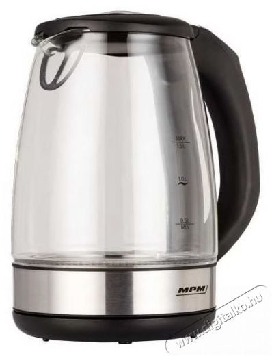 MPM MPM MCZ-100 Vízforraló 1,7L színváltó LED világitással és hőfokszabályzóval Konyhai termékek - Vízforraló / teafőző - 372561