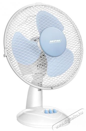 MPM MWP-23 Asztali ventilátor fehér 23cm Háztartás / Otthon / Kültér - Ventilátor / Légkondicionáló - Asztali ventilátor - 476154
