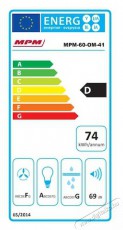 MPM MPM-60-OM-41N Páraelszívó fekete 60cm Konyhai termékek - Páraelszívó - Kürtős - 494958