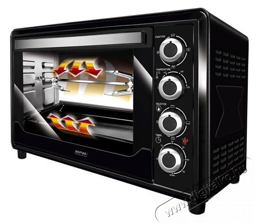 MPM MPM MPE-07/T Elektromos sütő 2000W 45L - Értékcsökkent Konyhai termékek - Konyhai kisgép (sütés / főzés / hűtés / ételkészítés) - Légkeveréses főzőgép / elektromos kukta / multifunkciós sütő - 502703