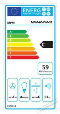 MPM MPM-60-OM-37 kürtős páraelszívó Konyhai termékek - Páraelszívó - Kürtős - 349025
