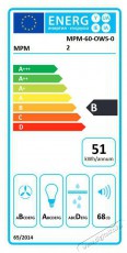 MPM MPM-60-OWS-02 páraelszívó 60 cm Konyhai termékek - Páraelszívó - Beépíthető / kihúzható - 377964