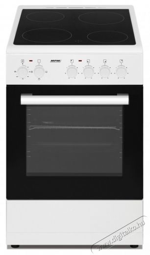MPM MPM-53-KEC-37 ker&aacute;mia lapos elektromos tűzhely, feh&eacute;r Konyhai term&eacute;kek - S&uuml;tő-főzőlap, tűzhely (szabadon&aacute;ll&oacute;) - Elektromos tűzhely (szabadon&aacute;ll&oacute;) - 531024