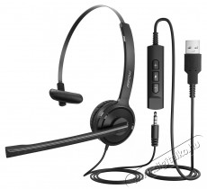 MPOW 323 Single-Sided Business mono headset - fekete Audio-Video / Hifi / Multimédia - Fül és Fejhallgatók - Fejhallgató mikrofonnal / headset - 389778