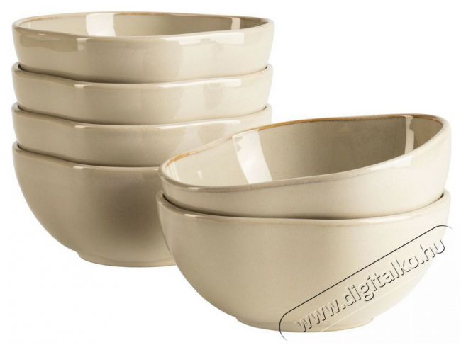 Mäser 16 cm, 6 darab, bézs, CORDELIA Konyhai termékek - Étkészlet - Tányér készlet - 527476