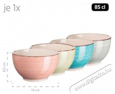 M&auml;ser &Eacute;tk&eacute;szlet 16 db LUMACA MIX sz&iacute;nek Konyhai term&eacute;kek - &Eacute;tk&eacute;szlet - T&aacute;ny&eacute;r k&eacute;szlet - 527459