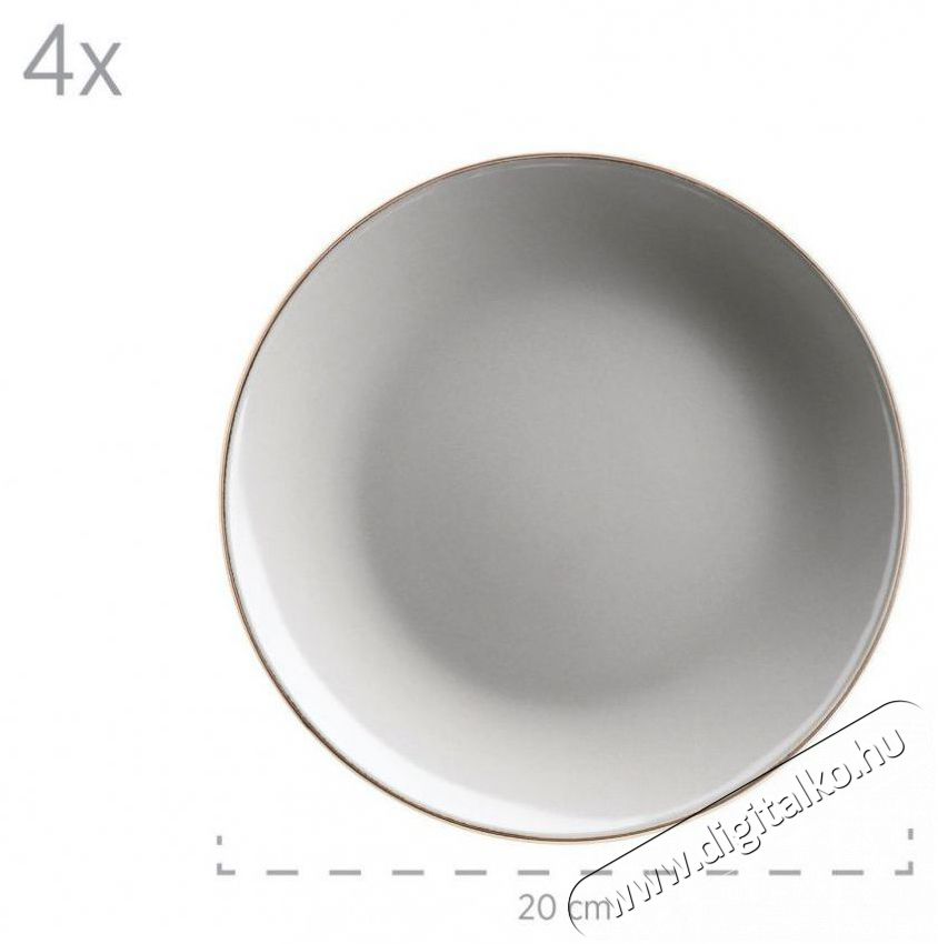 M&auml;ser GREY METALLIC RIM &Eacute;tk&eacute;szlet 16 db Konyhai term&eacute;kek - &Eacute;tk&eacute;szlet - T&aacute;ny&eacute;r k&eacute;szlet - 527462