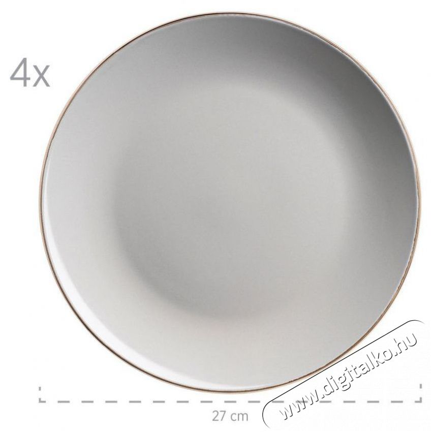 M&auml;ser GREY METALLIC RIM &Eacute;tk&eacute;szlet 16 db Konyhai term&eacute;kek - &Eacute;tk&eacute;szlet - T&aacute;ny&eacute;r k&eacute;szlet - 527462