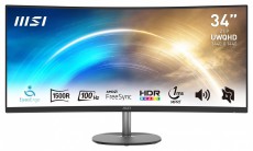 MSI DT MSI PRO MP341CQ Ívelt Monitor 34 QHD, 3440x1440, 100Hz VA 21:9, 3000:1 CR, 300cd/m2, 4 ms, HDMI, DP, Fekete Iroda és számítástechnika - Monitor - Monitor - 485636