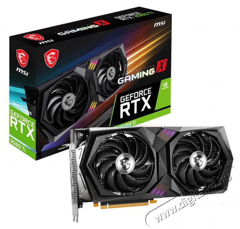 MSI RTX 3060 Ti GAMING X 8G LHR nVidia 8GB GDDR6 256bit PCIe videok&aacute;rtya Iroda &eacute;s sz&aacute;m&iacute;t&aacute;stechnika - Egy&eacute;b sz&aacute;m&iacute;t&aacute;stechnikai term&eacute;k - 440273