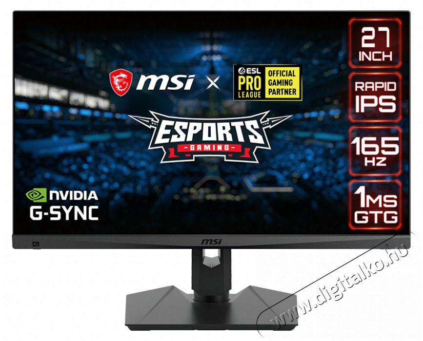 MSI 27 Optix MAG274QRF-QD WQHD IPS 165Hz Esport gamer monitor Iroda &eacute;s sz&aacute;m&iacute;t&aacute;stechnika - Monitor - Monitor - 454197