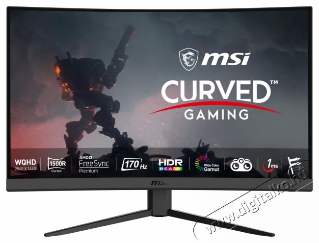 MSI 31,5 Optix G32CQ4 WQHD VA LED 165Hz &iacute;velt gamer monitor Iroda &eacute;s sz&aacute;m&iacute;t&aacute;stechnika - Monitor - Monitor - 453320