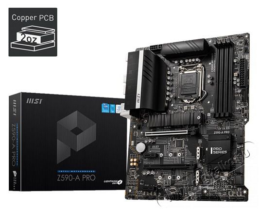 MSI Z590-A PRO Intel Z590 LGA1200 ATX alaplap Iroda &eacute;s sz&aacute;m&iacute;t&aacute;stechnika - Egy&eacute;b sz&aacute;m&iacute;t&aacute;stechnikai term&eacute;k - 453348