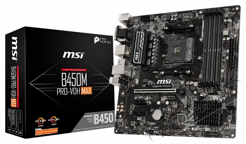MSI Alaplap AM4 B450M PRO-VDH MAX AMD B450, mATX Iroda &eacute;s sz&aacute;m&iacute;t&aacute;stechnika - Egy&eacute;b sz&aacute;m&iacute;t&aacute;stechnikai term&eacute;k - 488503