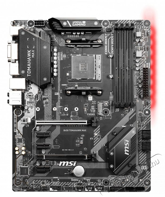MSI Alaplap AM4 B450 TOMAHAWK MAX AMD B450, mATX Iroda &eacute;s sz&aacute;m&iacute;t&aacute;stechnika - Egy&eacute;b sz&aacute;m&iacute;t&aacute;stechnikai term&eacute;k - 490045