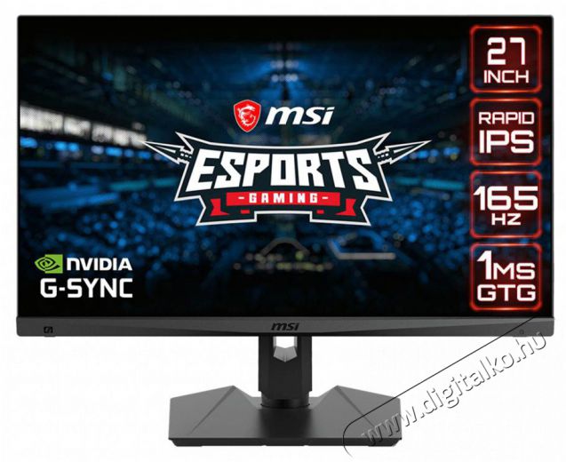 MSI 27 Optix MAG274QRF WQHD IPS 165Hz Esport gamer monitor Iroda és számítástechnika - Monitor - Monitor - 454134